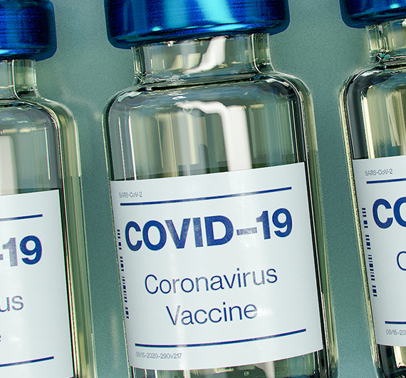 Zdjęcie miniaturka przedstawiające butelki szczepionek covid